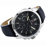 Tommy Hilfiger Decker Black Dial Black Leather Strap Watch for Men - 1791563 Authentic Buy Shop Now