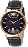 Emporio Armani Classic Black Dial Black Leather Strap Watch For Women - AR9022 Authentic Buy Shop Now