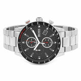 Hugo Boss Rafale Chronograph Black Dial Silver Steel Strap Watch for Men - 1513509 Authentic Buy Shop Now