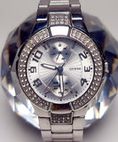 Guess Mini Prism Diamonds Silver Dial Silver Steel Strap Watch for Women - W12638L1 Authentic Buy Shop Now