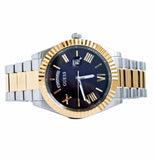 Guess Connoisseur Black Dial Two Tone Steel Strap Watch for Men - GW0265G5 Authentic Buy Shop Now