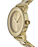 Movado Bold Yellow Gold Dial Yellow Gold Steel Strap Watch For Women - 3600085 Authentic Buy Shop Now