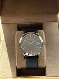 Burberry Heritage Grey Dial Black Leather Strap Watch for Men - BU9024 Authentic Buy Shop Now