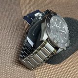 Tommy Hilfiger Larson Chronograph Grey Dial Silver Steel Strap Watch For Men - 1791918 Authentic Buy Shop Now