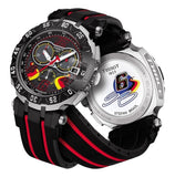 Tissot T Race Chronograph Stefan Bradl Special Edition Black Dial Black Rubber Strap Watch for Men - T092.417.27.057.02 Authentic Buy Shop Now