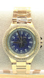 Michael Kors Camille Analog Blue Dial Gold Steel Strap Watch For Women - MK7341 Authentic Buy Shop Now