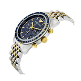Emporio Armani Tazio Chronograph Blue Dial Two Tone Stainless Steel Watch For Men - AR6088 Authentic Buy Shop Now