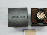 Michael Kors Everest Quartz Rose Gold Dial Black Steel Strap Watch For Women - MK5872 Authentic Buy Shop Now