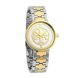 Tory Burch Reva Gold Dial Two Tone Steel Strap Watch for Women - TBW4027 Authentic Buy Shop Now