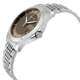 Gucci G Timeless Brown Dial Silver Steel Strap Watch For Women - YA126503 Authentic Buy Shop Now