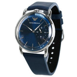 Emporio Armani Aviator Quartz Blue Dial Blue Leather Strap Watch For Men - AR11335 Authentic Buy Shop Now