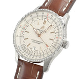Breitling Navitimer Automatic 41 White Dial Brown Leather Strap Watch for Men - A17326211G1P2 Authentic Buy Shop Now