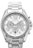 Michael Kors Bradshaw Chronograph Silver Dial Silver Steel Strap Watch For Women - MK6537 Authentic Buy Shop Now