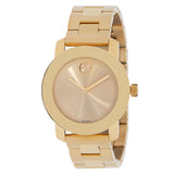 Movado Bold Yellow Gold Dial Yellow Gold Steel Strap Watch For Women - 3600085 Authentic Buy Shop Now