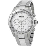 Hugo Boss Ikon Chronograph White Dial Silver Steel Strap Watch for Men - 1512962 Authentic Buy Shop Now