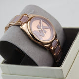 Michael Kors Janelle Three Hand Rose Gold Dial Two Tone Steel Strap Watch For Women - MK7135 Authentic Buy Shop Now