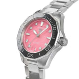 Tag Heuer Aquaracer Professional 300 Automatic Diamonds Pink Dial Silver Steel Strap Watch for Women - WBP231J.BA0618 Authentic Buy Shop Now