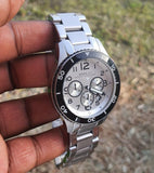 Marc Jacobs Rock Chronograph White Dial Silver Steel Strap Watch for Men - MBM5027 Authentic Buy Shop Now