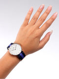 Daniel Wellington Classic Swansea White Dial Two Tone Nylon Strap Watch For Women - 0504DW Authentic Buy Shop Now