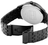 Tommy Hilfiger Damon Quartz Chronograph Blue Dial Black Steel Strap Watch for Men - 1791454 Authentic Buy Shop Now