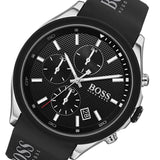 Hugo Boss Velocity Black Dial Black Leather Strap Watch for Men - 1513716 Authentic Buy Shop Now