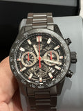 Tag Heuer Carrera Automatic Chronograph Black Dial Black Steel Strap Watch for Men - CBG2090.BH0661 Authentic Buy Shop Now