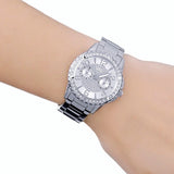 Guess Sassy Multifunction Quartz Silver Dial Silver Steel Strap Watch For Women - W0705L1 Authentic Buy Shop Now