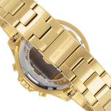 Michael Kors Greyson Chronograph Black Dial Gold Steel Strap Watch For Men - MK9108 Authentic Buy Shop Now