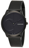 Calvin Klein Minimal Black Dial Black Mesh Bracelet Watch for Men - K3M514B1 Authentic Buy Shop Now