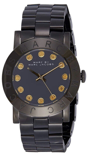 Marc Jacobs Amy Black Dial Black Steel Strap Watch for Women - MBM8595 Authentic Buy Shop Now