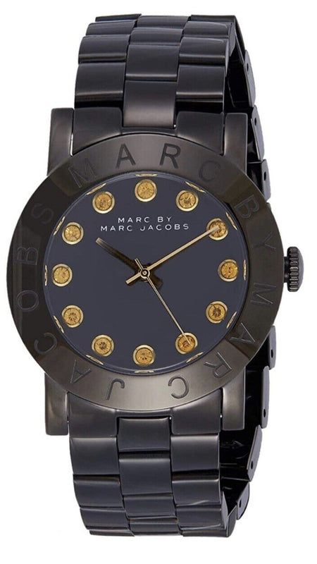 Marc Jacobs Amy Black Dial Black Steel Strap Watch for Women - MBM8595 Authentic Buy Shop Now