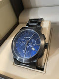 Burberry The City Navy Blue Dial Black Steel Strap Watch for Men - BU9365 Authentic Buy Shop Now