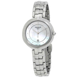 Tissot T Lady Flamingo Diamonds White Dial Silver Steel Strap Watch For Women - T094.210.11.116.01 Authentic Buy Shop Now