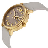 Marc Jacobs Fergus Grey Dial Grey Leather Strap Watch for Women - MBM8654 Authentic Buy Shop Now