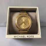 Michael Kors Nia Quartz Gold Dial Gold Steel Strap Watch For Women - MK3989 Authentic Buy Shop Now