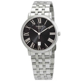 Tissot Carson Premium Black Dial Silver Steel Strap Watch For Men - T122.410.11.053.00 Authentic Buy Shop Now
