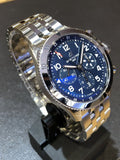 Breitling Super Avi B04 Chronograph GMT 46 Tribute to Vought F4U Corsair Blue Dial Silver Steel Strap Watch for Men - AB04451A1C1A1 Authentic Buy Shop Now