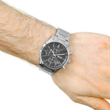 Hugo Boss Grand Prix Black Dial Silver Steel Strap Watch for Men - 1513477 Authentic Buy Shop Now