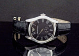 Emporio Armani Valente Black Dial Black Leather Strap Watch For Men - AR0643 Authentic Buy Shop Now