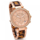 Michael Kors Parker Rose Gold Dial Two Tone Steel Strap Watch for Women - MK5538 Authentic Buy Shop Now