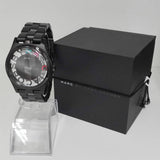 Marc Jacobs Henry Skeleton Black Dial Black Steel Strap Watch for Women - MBM3265 Authentic Buy Shop Now