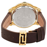 Versace Code Quartz Blue Dial Brown Leather Strap Watch For Men - VEPO00220 Authentic Buy Shop Now