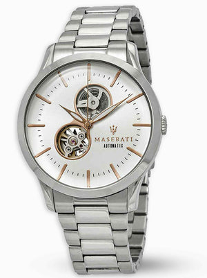 Maserati Tradizione Automatic White Dial Stainless Steel Watch For Men - R8823125001 Authentic Buy Shop Now