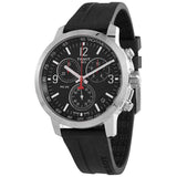 Tissot PRC 200 Chronograph Black Dial Black Rubber Strap Watch for Men - T114.417.17.057.00 Authentic Buy Shop Now