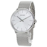 Calvin Klein White Dial Silver Mesh Bracelet Watch for Women - K8M21126 Authentic Buy Shop Now