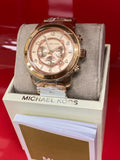 Michael Kors Runway Chronograph Rose Gold Dial Rose Gold Steel Strap Watch for Men - MK8096 Authentic Buy Shop Now
