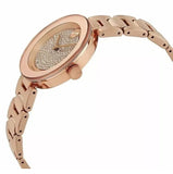 Movado Bold Crystal Pave Rose Gold Dial Rose Gold Steel Strap Watch For Women - 3600493 Authentic Buy Shop Now