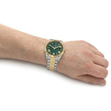 Guess Connoisseur Green Dial Two Tone Steel Strap Watch for Men - GW0265G8 Authentic Buy Shop Now