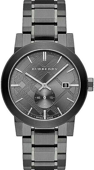 Burberry The City Black Dial Black Steel Strap Watch for Men - BU9902 Authentic Buy Shop Now