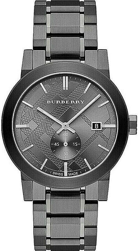 Burberry The City Black Dial Black Steel Strap Watch for Men - BU9902 Authentic Buy Shop Now
